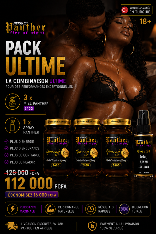 Pack Ultime Panther - 3 Miel 240g + Spray