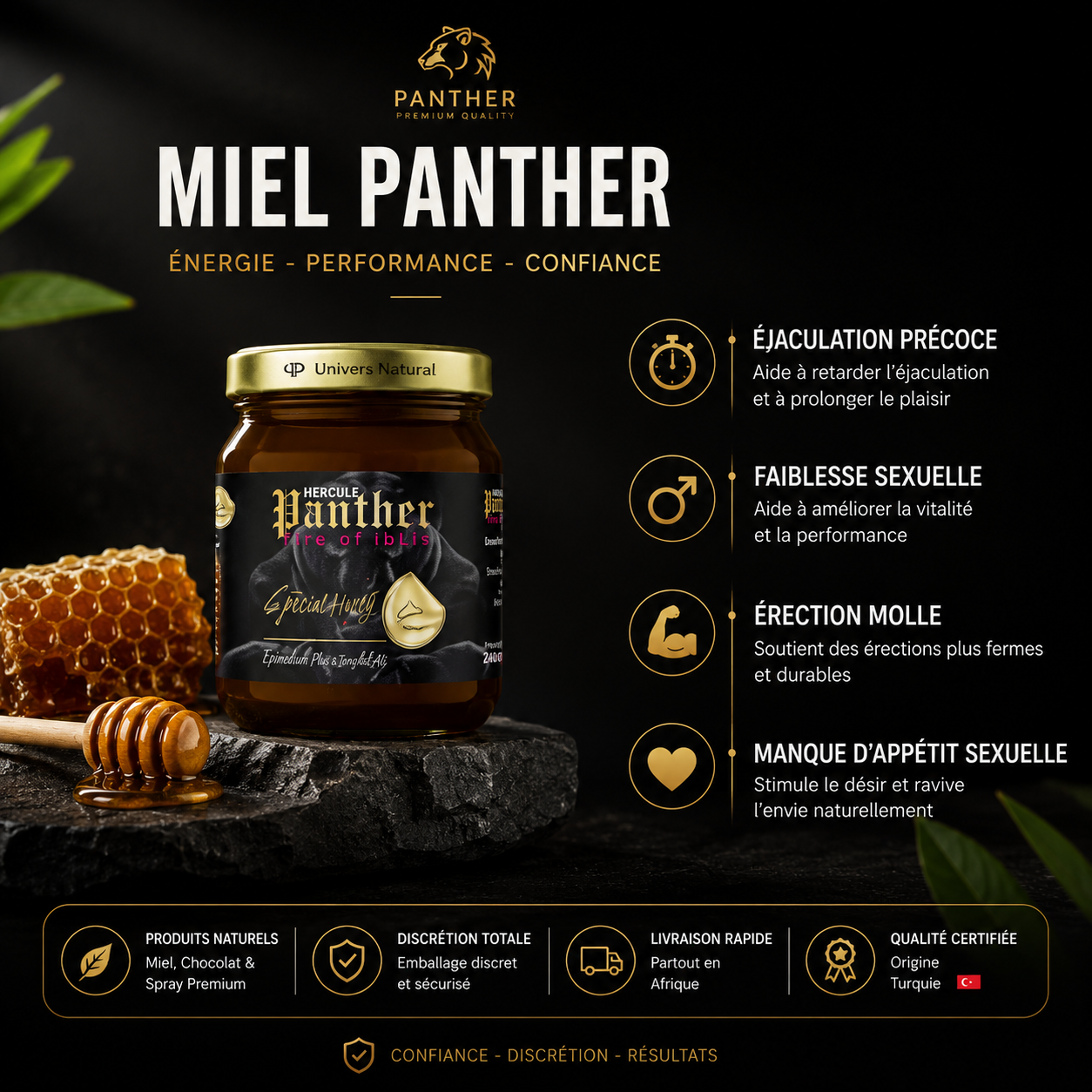 Miel Panther 120g